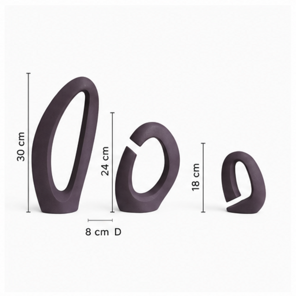 Vuoto Set di Oggetti Decorativi