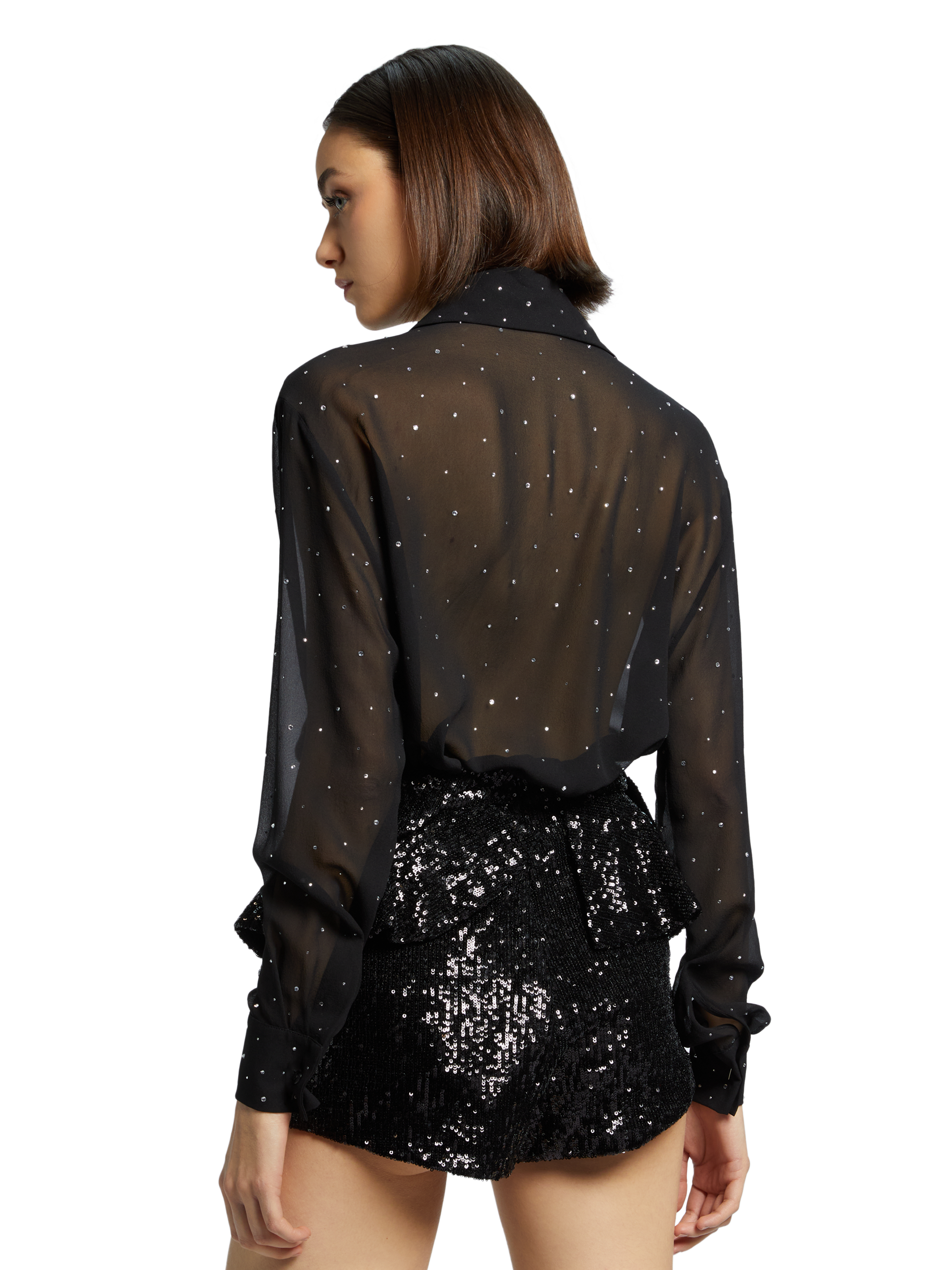 BOXY SHIRT WITH CRISTAL