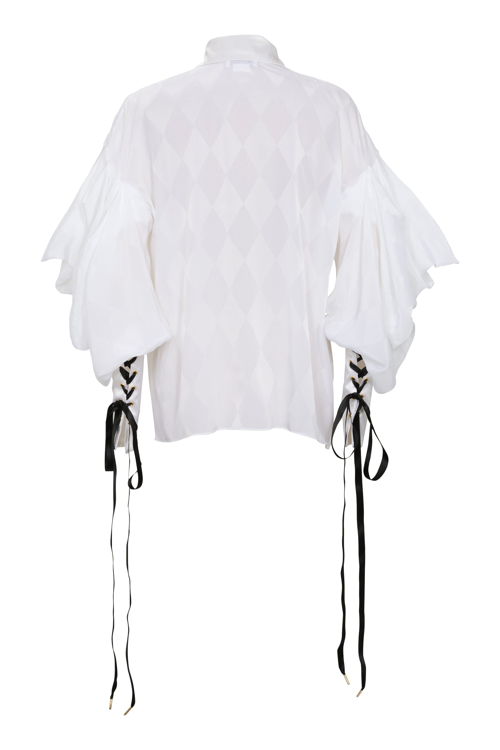 WHITE SHIRT IN DAMIER FABRIC