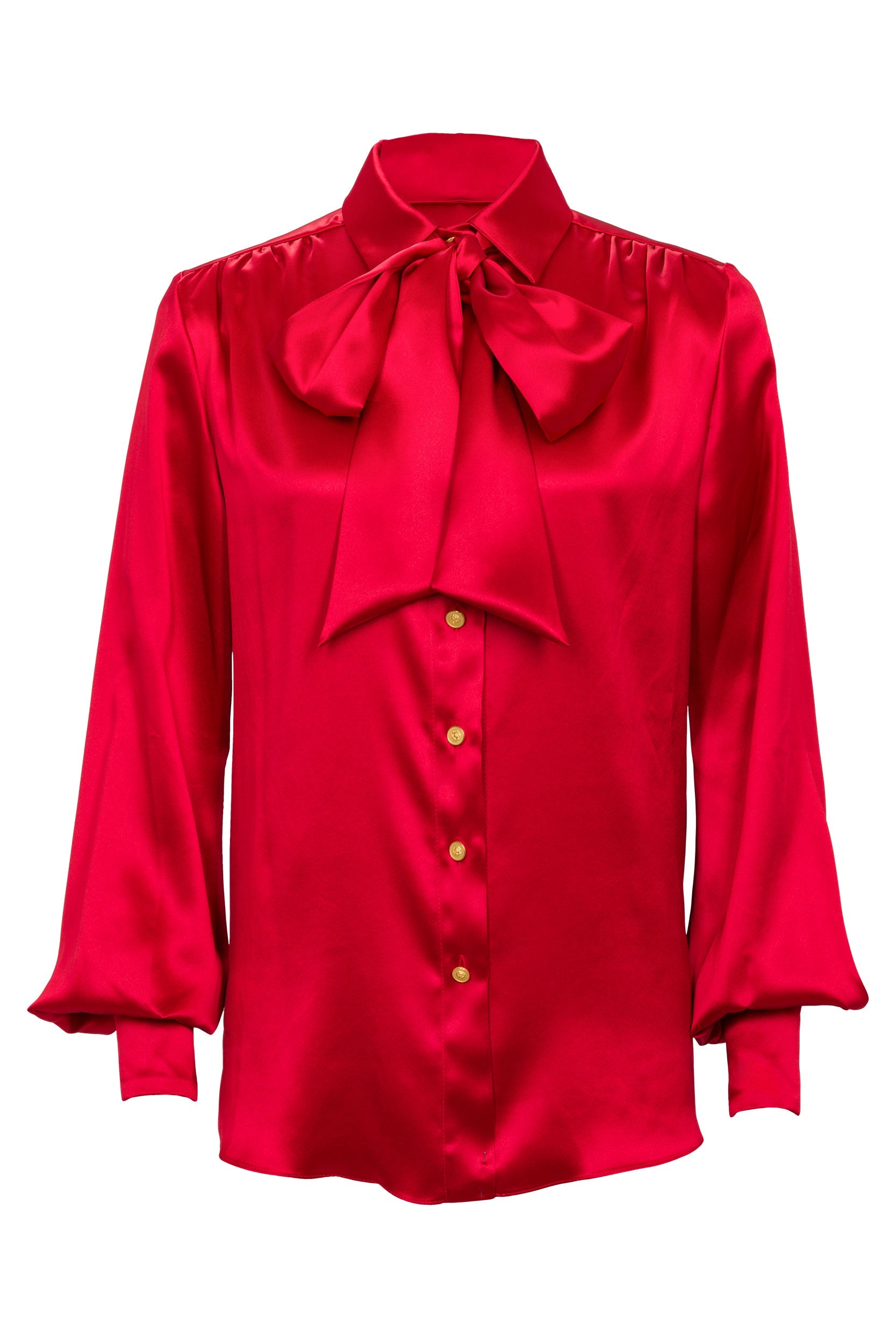 RED SHIRT WITH BOW