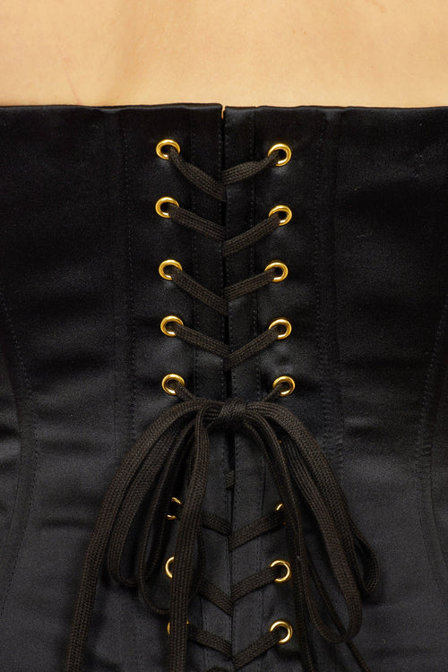BLACK CORSET TOP